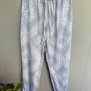 Women’s Blue Patterned Pants